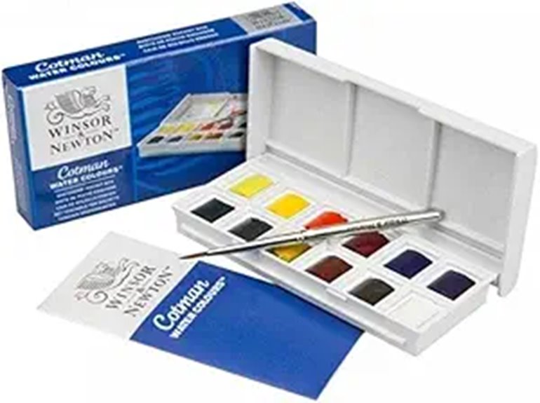 Best Watercolor Travel Sets (Pan Paints) for Artists on the Go 9 winsor newton watercolour box
