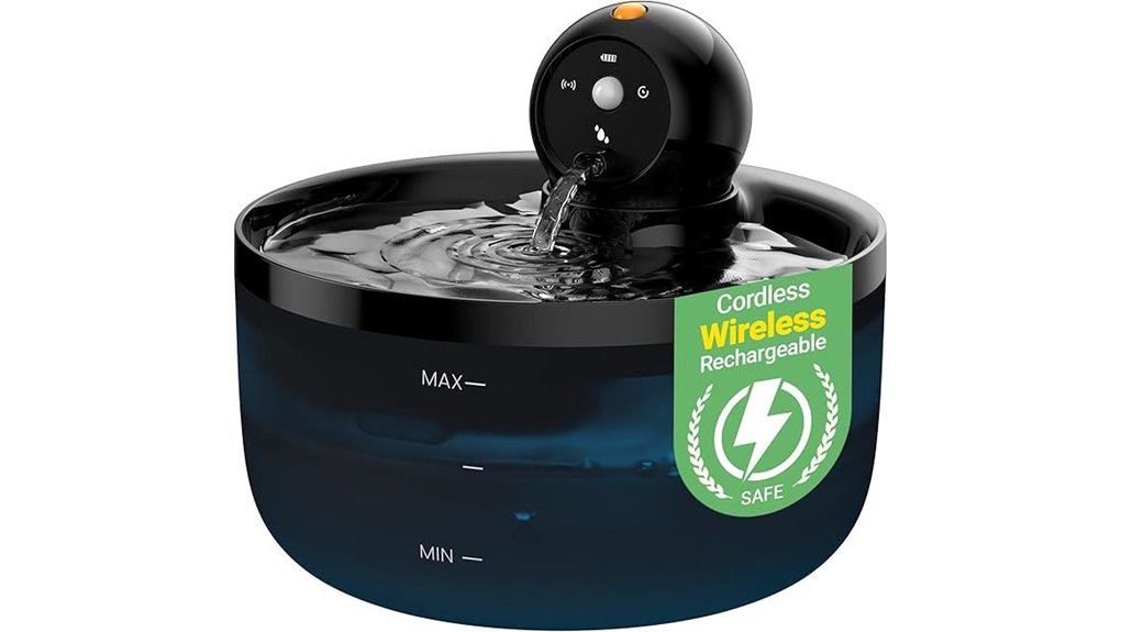 Portable Pet Water Fountains Travel (USB) Keep Pets Hydrated 4 wireless rechargeable cat fountain