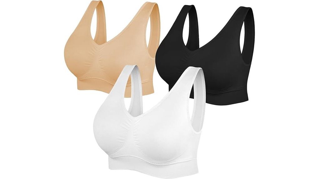 Travel Bras for Hot Climates That Offer Breathable Support 4 women s 3 pack seamless yoga