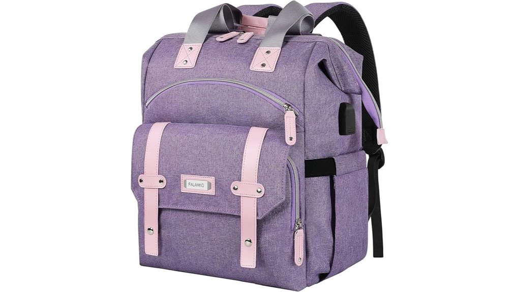 women s anti theft usb backpack