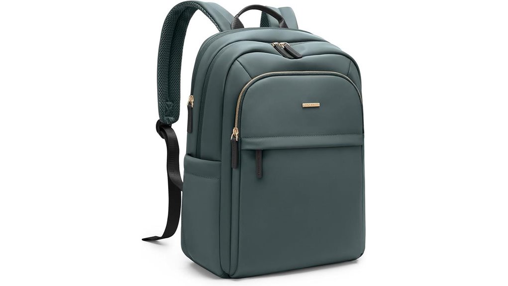 women s green travel backpack