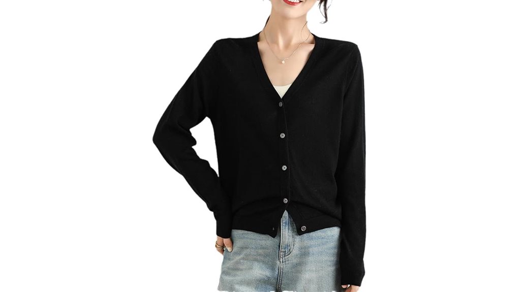 Odor‑Resistant Merino Cardigans That Make Travel Effortless 2 women s merino v neck cardigan