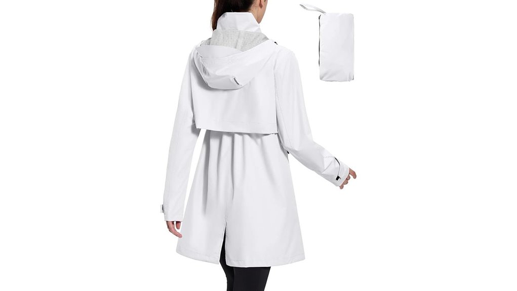 women s packable windbreaker raincoat