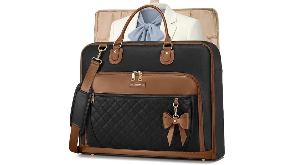 Carry‑On Suitcases with Removable Garment Sleeves for Jetsetters 9 women s rainproof travel duffle