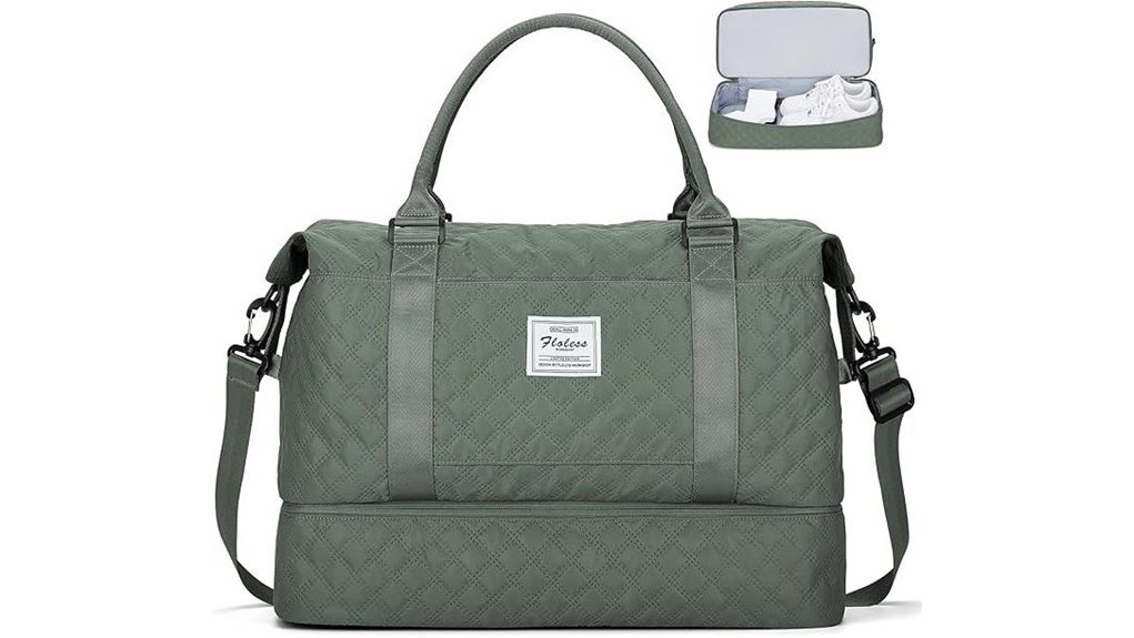 women s weekender shoe compartment