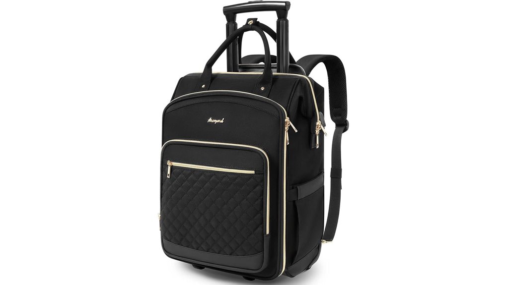 women s wheeled laptop backpack