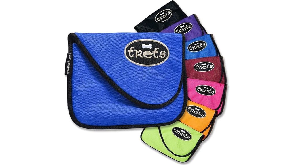 Travel Pet Treat Pouches (Clip‑On, Washable) Keep Snacks Easy 10 woofhoof blue clip on pouch