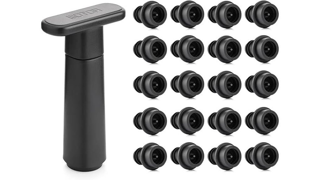 Best Vacuum Wine Stopper Set You Can Trust 11 wotor 20 stopper wine saver