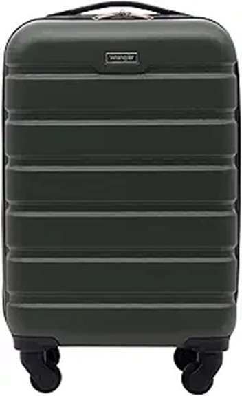 Carry‑On Suitcases That Maximize Interior Space 3 wrangler 22 inch deep depth spinner