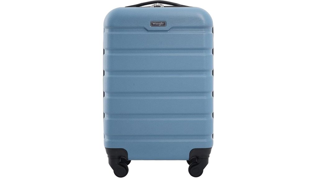Durable Carry‑On Suitcases Frequent Flyers Can't Live Without 5 wrangler blue 20 inch spinner