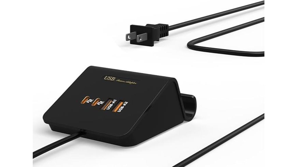 Bedside Charging Station (Multi-USB): Power Up Conveniently 9 wukur 45w 4 port charger