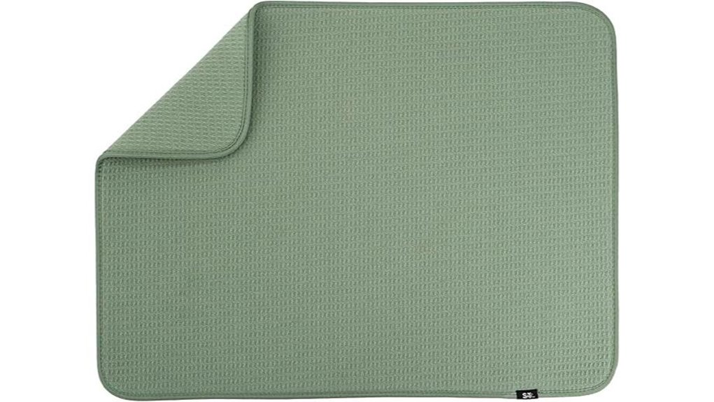 Dish Drying Mats That Keep Your Kitchen Spotless 2 xl sage microfiber mat