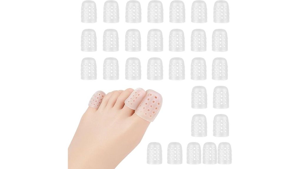 Travel-Ready Anti-Friction Toe Sleeves That Keep Blisters Away 9 yarezmuell 30 pack toe protectors