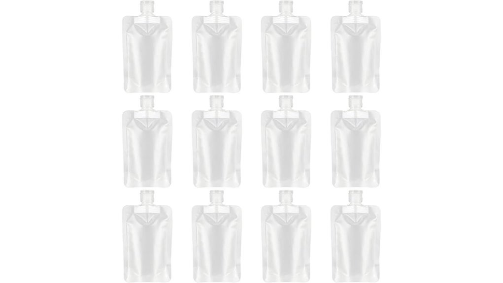 Best Leakproof Zip Pouches For Gels (Airport Liquids Backup) 5 yasuoa leakproof 100ml pouches