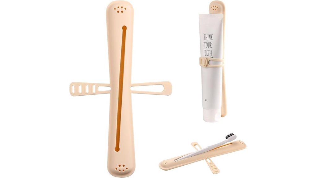 yellow silicone toothbrush case