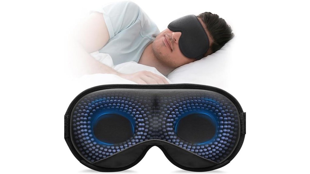 Eye Masks for Planes (No Pressure on Eyelids) Travelers Love 15 yfong weighted 3d mask