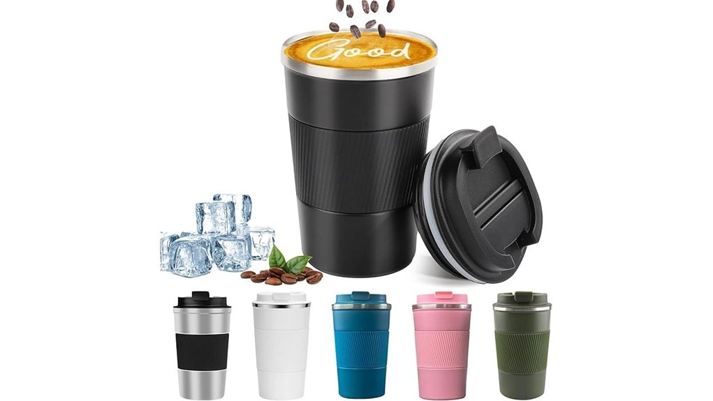 Top Travel Coffee Mugs (Spill-Proof Lids) on the Go 3 yinbaoge 12oz insulated mug