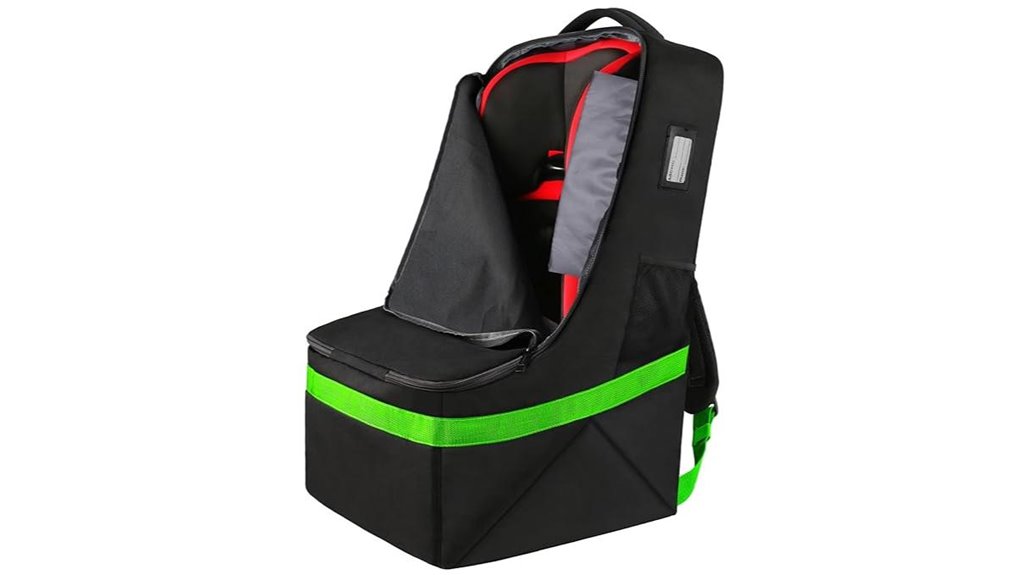 Best Car Seat Travel Bags (Padded, Tough) For Long Journeys 7 yorepek green travel bag