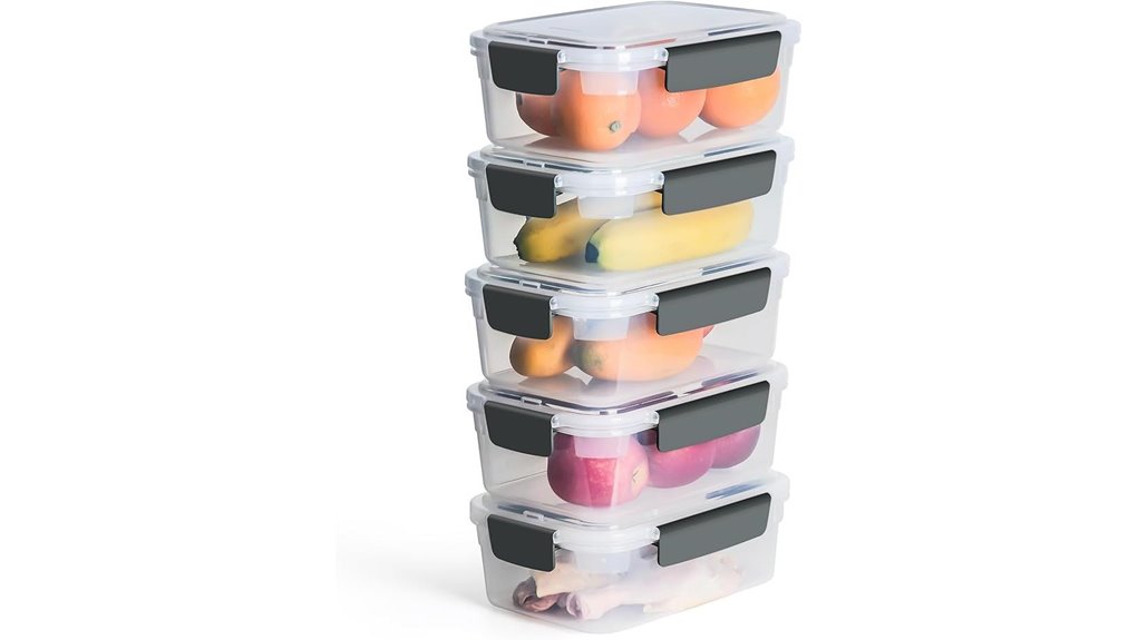 Travel-Friendly Food Storage Containers With Snap Lids 7 yory 9 cup lidded set