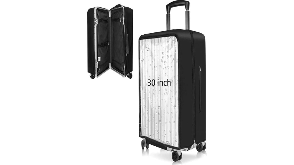 Best Luggage Covers Protect from Rain and Scratches (Add‑On) 6 yotako transparent double zipper