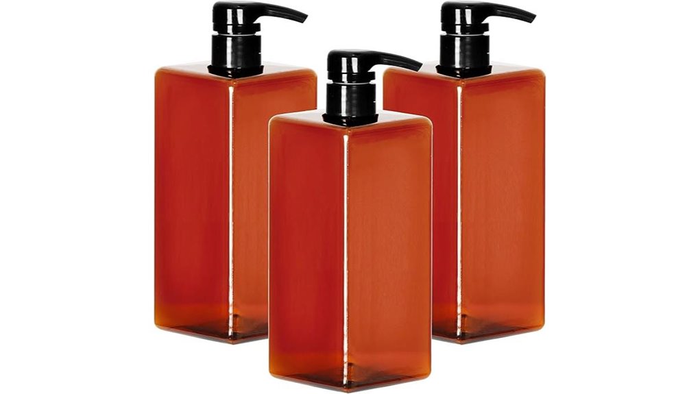 Top Leakproof Pump Bottles for Travel Shampoo (Lockable Pumps) 3 youngever 32oz shampoo bottles