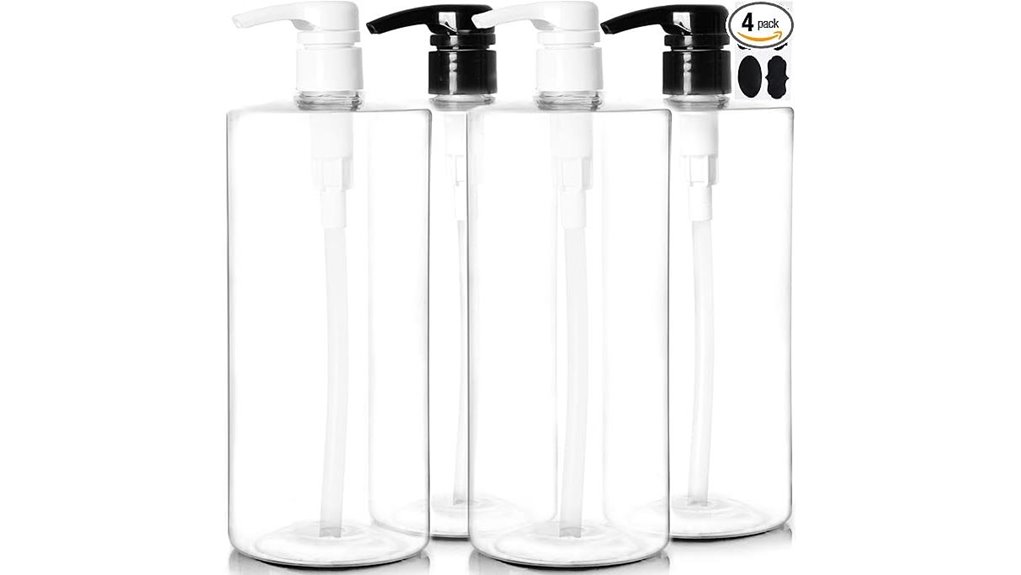 Top Leakproof Pump Bottles for Travel Shampoo (Lockable Pumps) 6 youngever 32oz shampoo pack