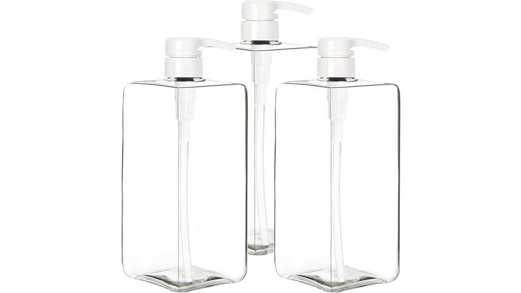 Top Leakproof Pump Bottles for Travel Shampoo (Lockable Pumps) 2 youngever leakproof 3 pack shampoo