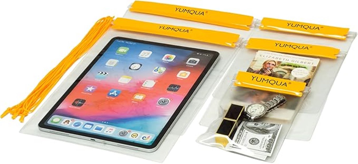Waterproof Camera Pouches That Protect Gear on Water 9 yumqua 5 pack clear waterproof