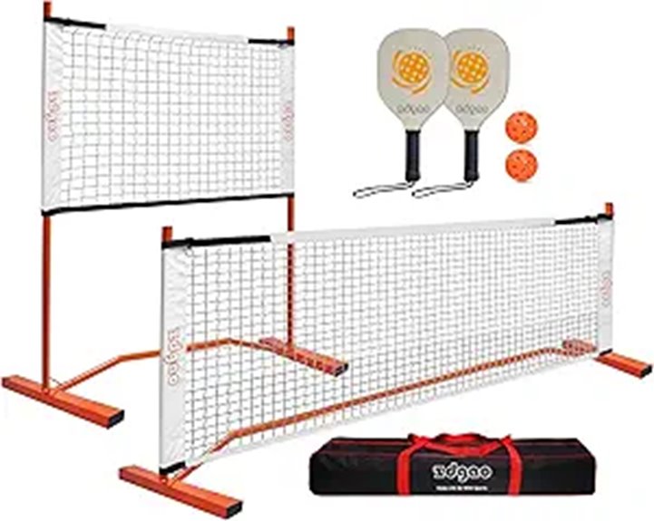 Must-Have Travel Pickleball Sets Every Player Will Love 6 zdgao 10ft pickleball net