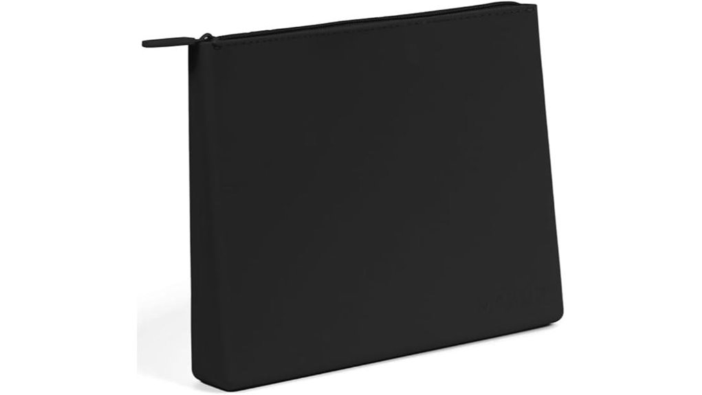 zippered silicone makeup bag