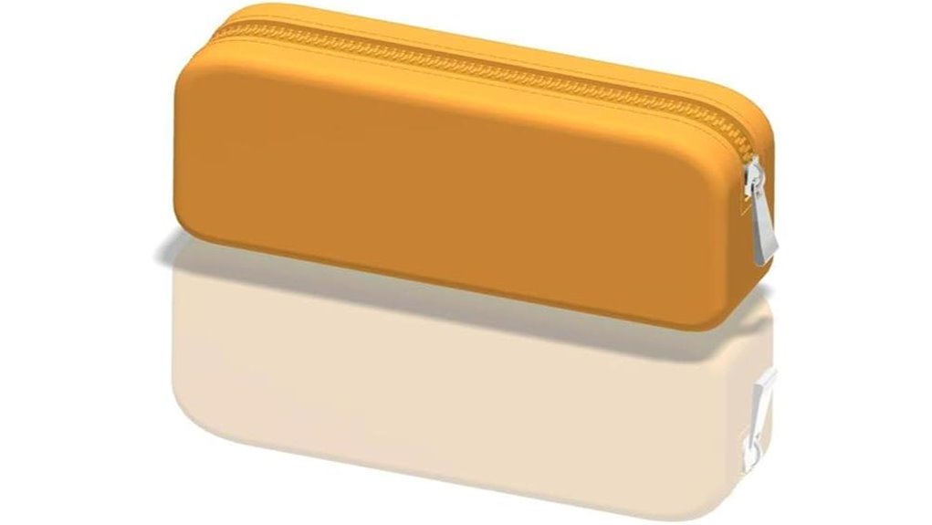 zippered silicone makeup bag