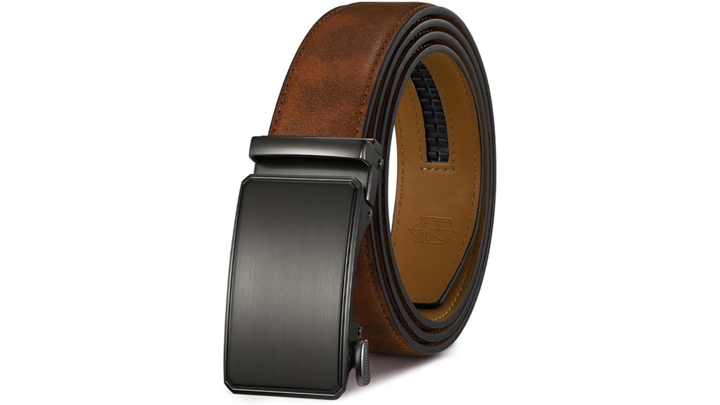 Travel Belts with Micro-Adjust Buckles for Comfort on Long Days 5 zitahli leather ratchet belt