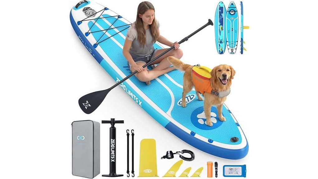 Best Travel-Friendly Inflatable Stand Up Paddleboards 13 zlx 10 6 non slip deck