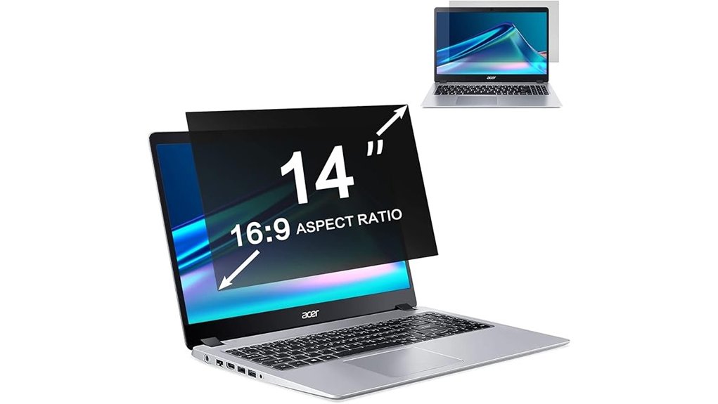 Top Privacy Screen Filters for Laptop Travelers 15 zoegaa 14 inch privacy filter