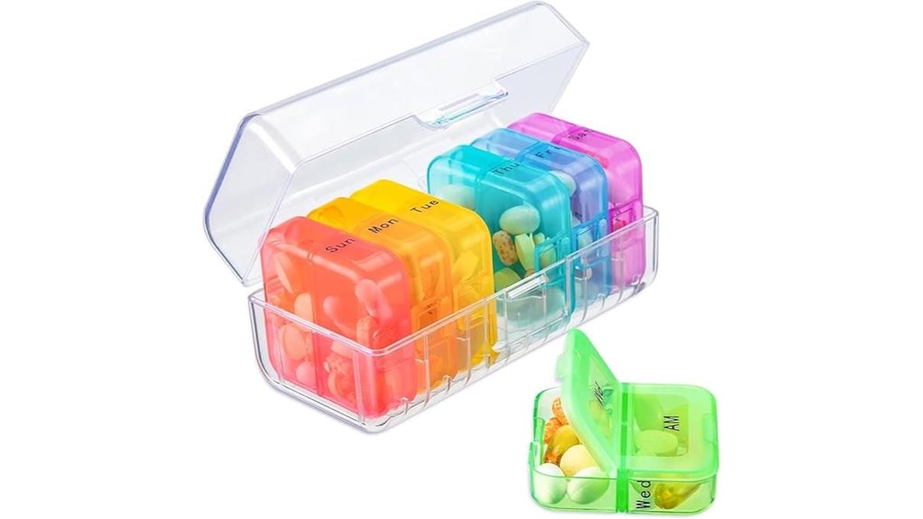 zoksi 7 day color coded box
