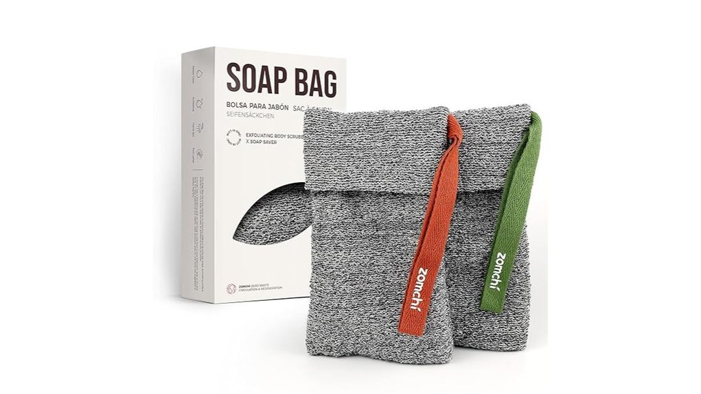 The Best Bar-Soap Pouches That Drain While Hanging 15 zomchi exfoliating soap pack