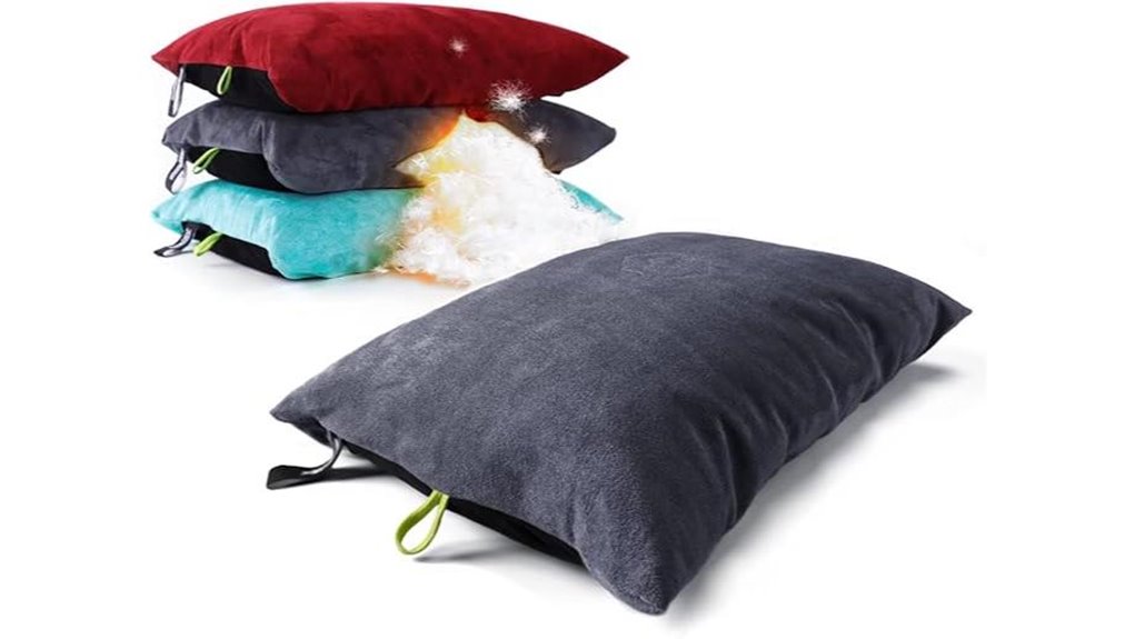 Top Compact Travel Pillows (Packable Comfort) for On-the-Go 11 zooobelives down camping pillow
