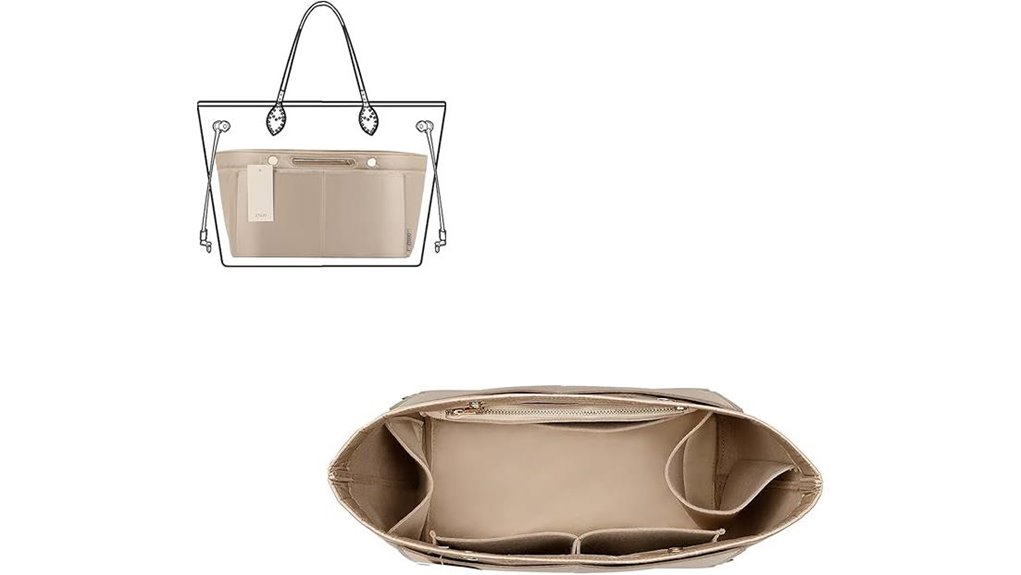 Packable Tote Inserts That Give Big Bags Instant Structure 13 ztujo silky beige tote