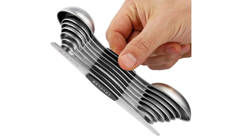 The Best Magnetic Measuring Spoons for Precise Cooking 11 zulay magnetic eight spoon set