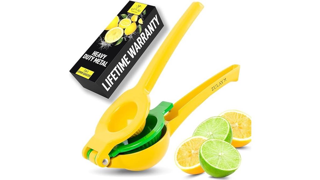 Best Citrus Juicer (Handheld) That Delivers Fresh Juice Fast 2 zulay metal dual function squeezer