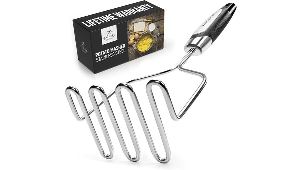 Top Potato Masher for Smooth, Creamy Mashed Potatoes 10 zulay stainless steel masher