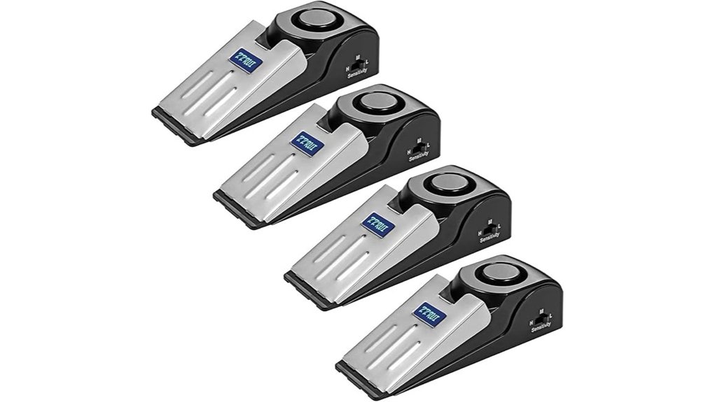Top Door Wedge Alarms for Loud, Sensitive Travel 9 zzrui 120db door alarm