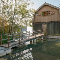 lakeside accommodations with piers